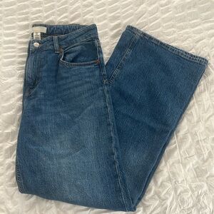 H&M WIDE HIGH JEANS SIZE 8
